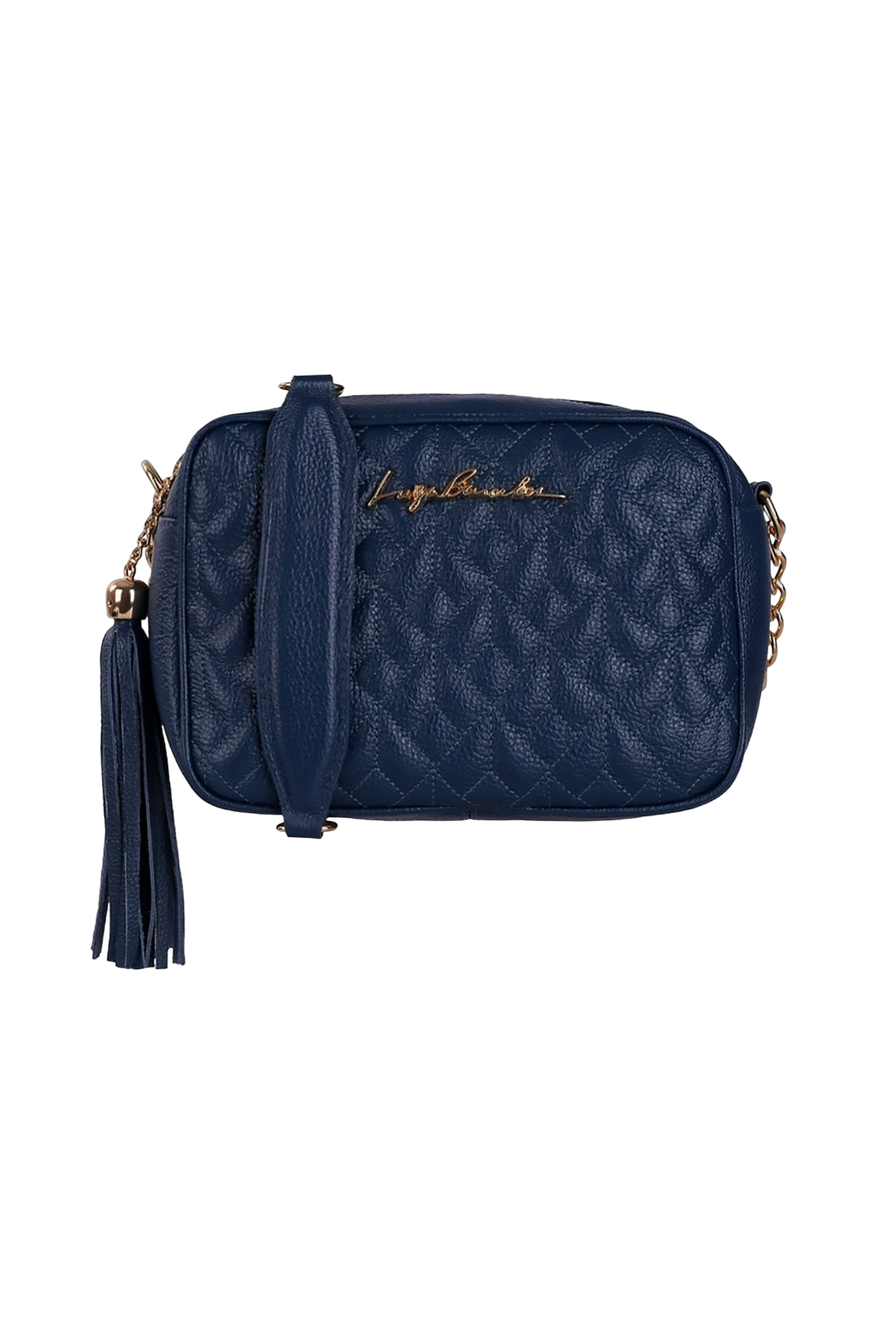 BOLSA MÉDIA CLÁSSICA ALÇA CORRENTE AZUL ATLÂNTICO
