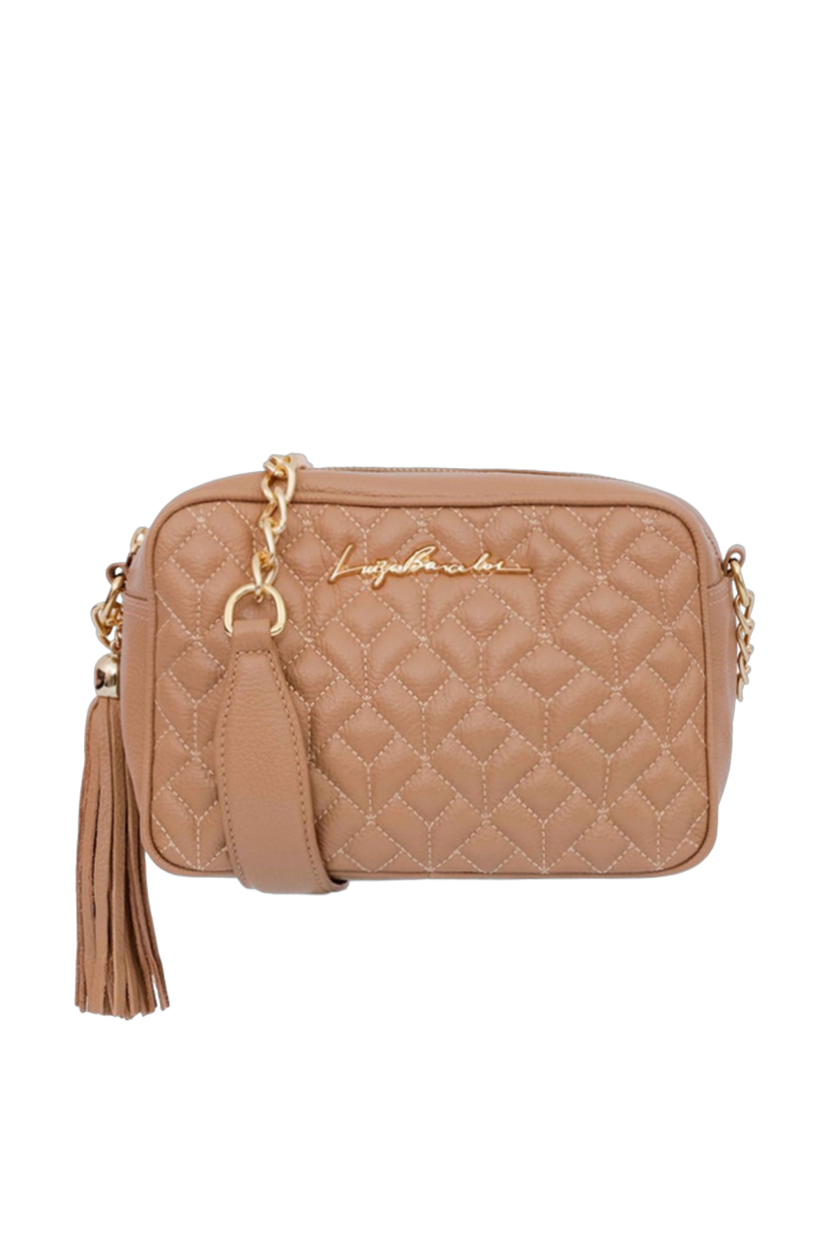 BOLSA MÉDIA CLÁSSICA ALÇA CORRENTE BROWN