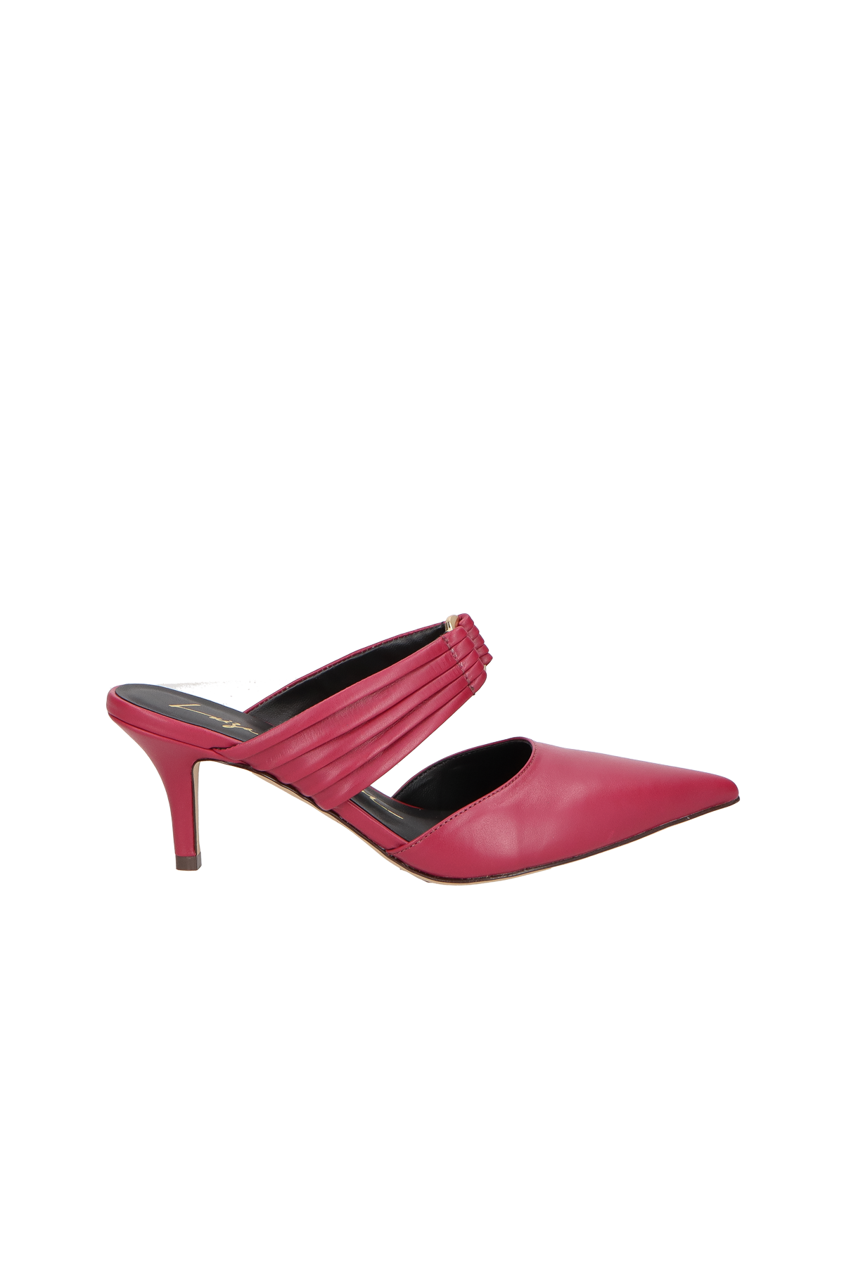 SCARPIN MULE DE BICO FINO EM COURO AMEIXA