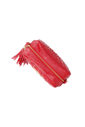BOLSA MÉDIA CLÁSSICA VERNIZ VERMELHO SOFT