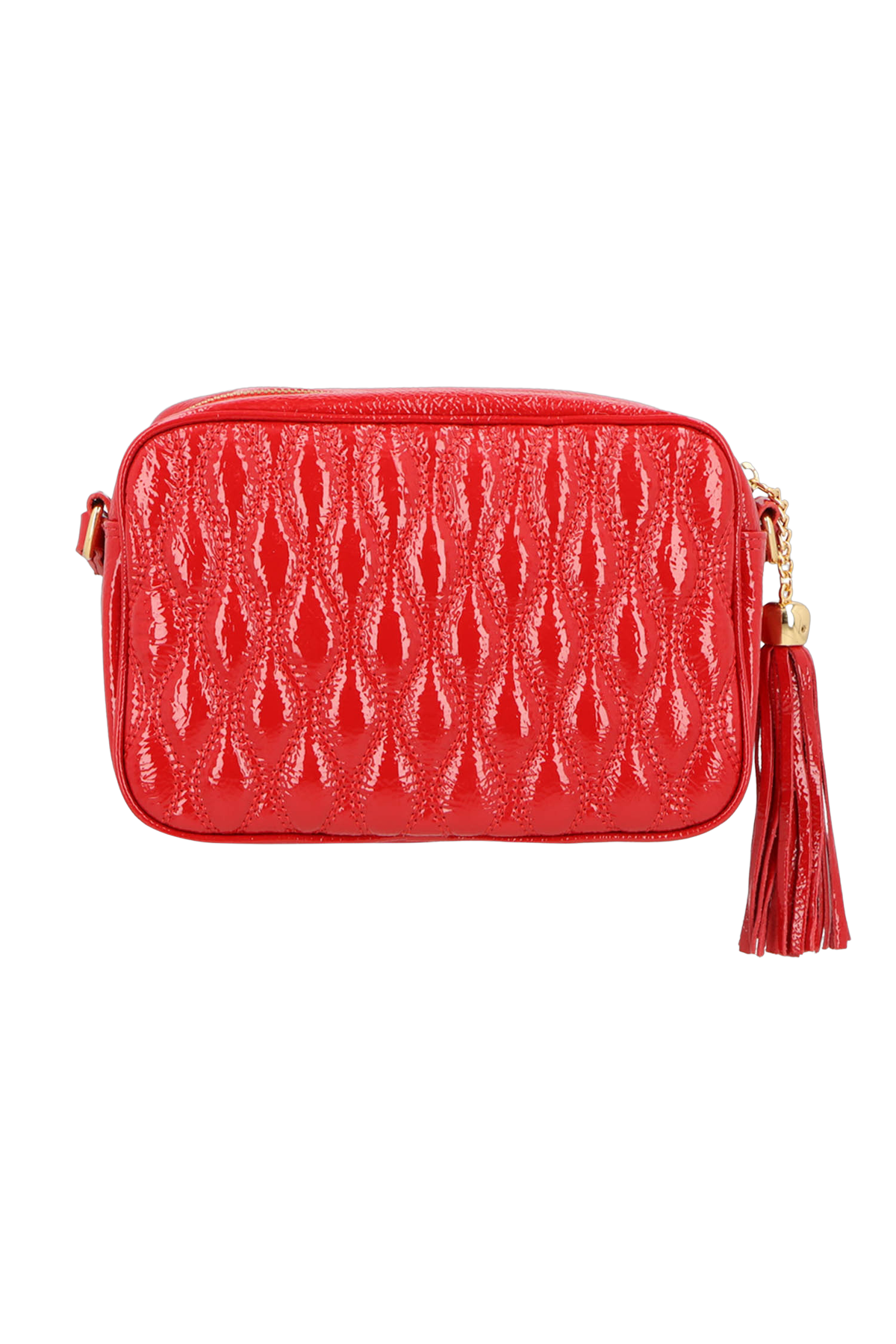BOLSA MÉDIA CLÁSSICA VERNIZ VERMELHO SOFT