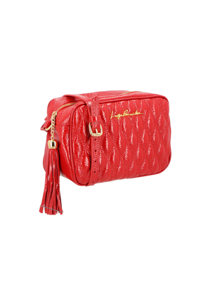BOLSA MÉDIA CLÁSSICA VERNIZ VERMELHO SOFT